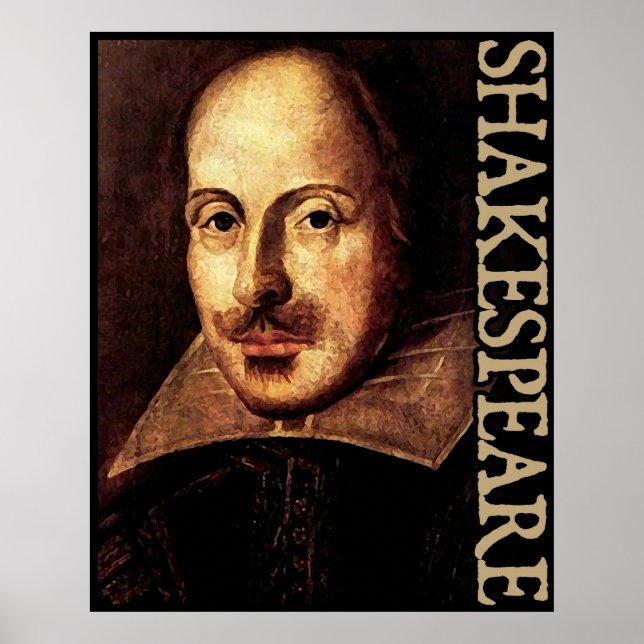Póster Retrato de William Shakespeare (Frente)