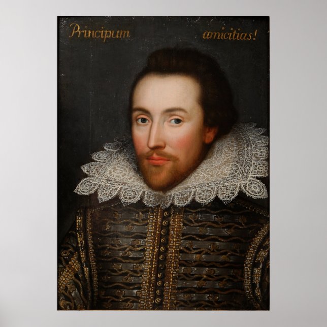 Póster Retrato de William Shakespeare (Frente)