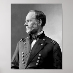 Póster Retrato de William Tecumseh Sherman