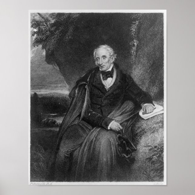Póster Retrato de William Wordsworth (Frente)