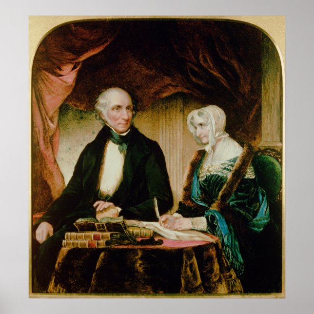 Póster Retrato de William y Mary Wordsworth, 1839 (Frente)