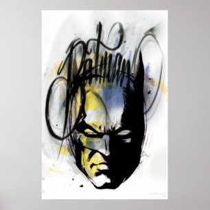 Póster Retrato del aerógrafo Batman