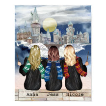 Retrato del asistente de castillo mágico, impresió