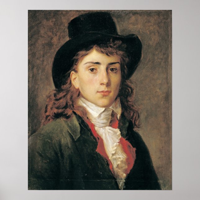 Póster Retrato del barón Antoine Jean Gros de 20 años (Frente)
