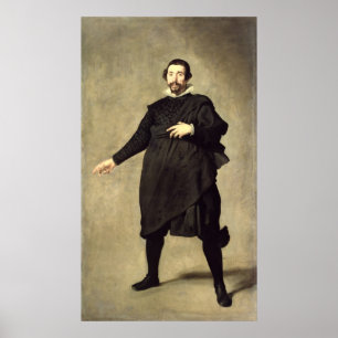Póster Retrato del bufón Pablo de Valladolid