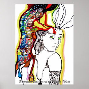 Póster Retrato del chica de Jack In The Box