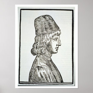 Póster Retrato del della Mirandola (1463-94) de Pico, de