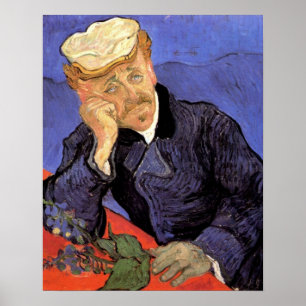Póster Retrato del doctor Gachet de Vincent van Gogh