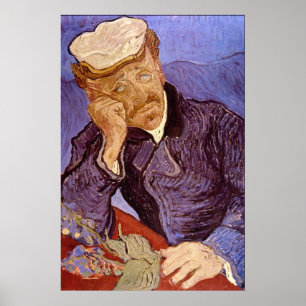 Póster Retrato del Dr. Gachet por Vincent Willem van Gogh