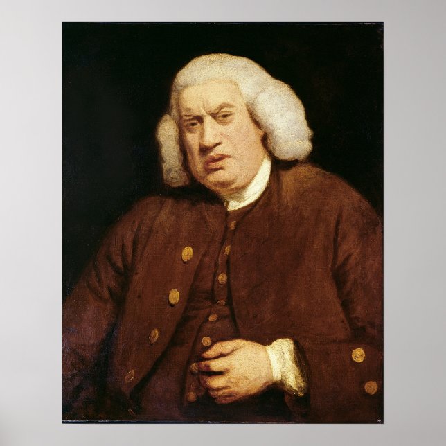 Póster Retrato del Dr. Samuel Johnson (Frente)