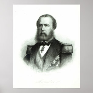 Póster Retrato del emperador Maximiliano de México, 1864
