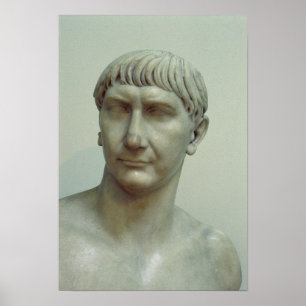 Póster Retrato del Emperador Trajan