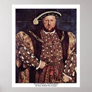 Póster Retrato del Enrique VIII de Inglaterra