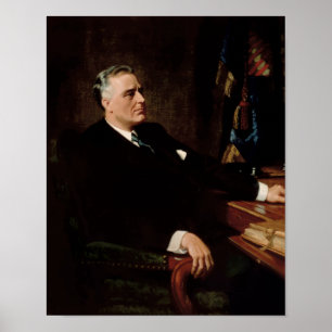 Póster Retrato del funcionario del FDR