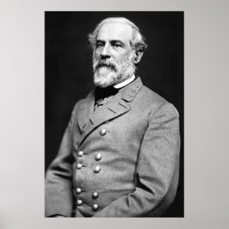 Póster Retrato del General Confederado Robert E. Lee