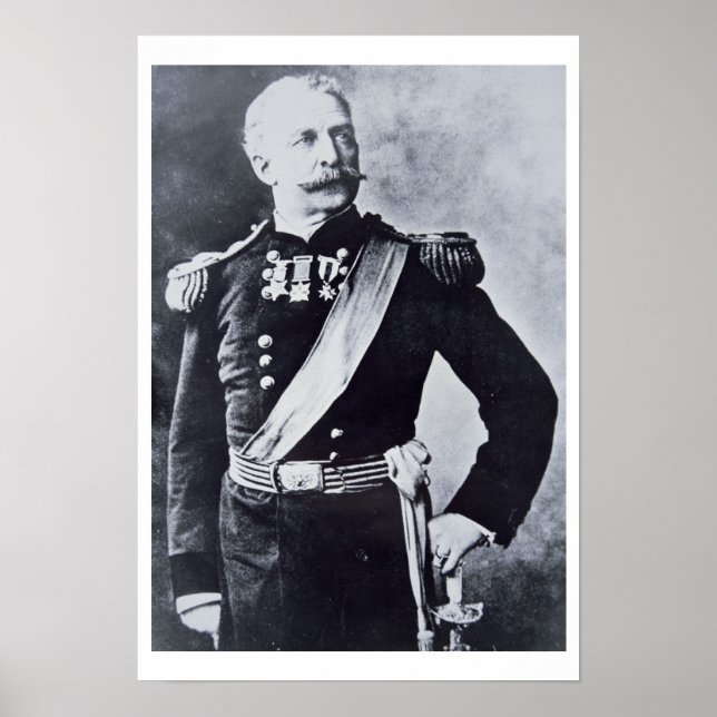 Póster Retrato del General de Brigada Nelson A. Miles (Frente)
