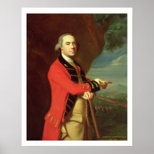 Póster Retrato del General Thomas Gage, c.1768 (aceite so