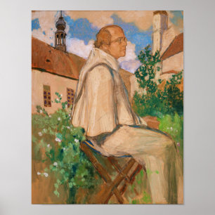 Póster Retrato del genetista Juan Gregor