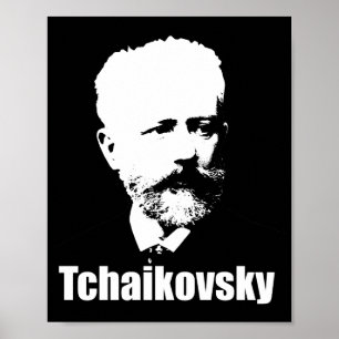 Póster Retrato del gran compositor ruso Tchaikovsky