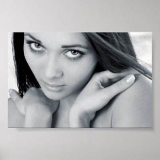 Póster Retrato del hermoso chica