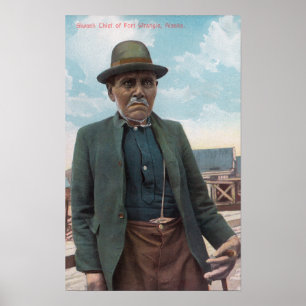 Póster Retrato del jefe Siwash de Fort Wrangle