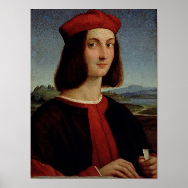 Póster Retrato del joven Pietro Bembo, 1504-6 (Frente)