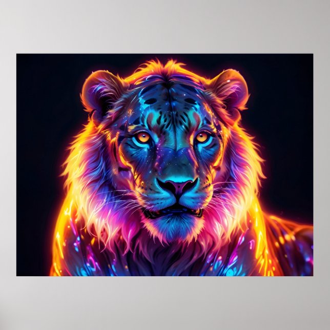 Póster Retrato del león (Frente)