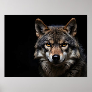 Póster Retrato del lobo