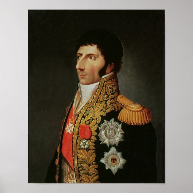 Póster Retrato del Mariscal Charles Jean Bernadotte (Frente)