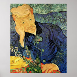 Póster Retrato del Médica Gachet por Vincent van Gogh