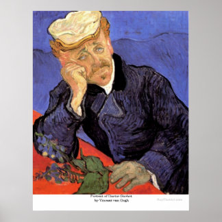 Póster Retrato del Médica Gachet por Vincent van Gogh