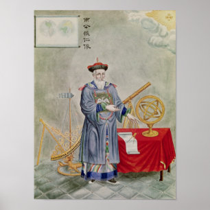 Póster Retrato del padre Fernando Verbiest