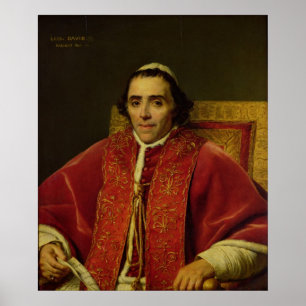 Póster Retrato del Papa Pío VII, 1805