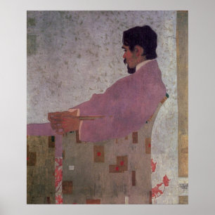 Póster Retrato del pintor Anton Peschka por Egon Schiele