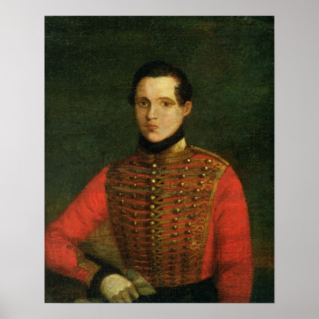 Póster Retrato del poeta Michail Lermontov (Frente)