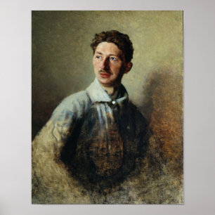 Póster Retrato del poeta Sergey Gorodetsky 1909
