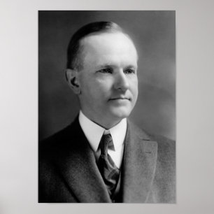 Póster Retrato del Presidente Calvin Coolidge - 1923