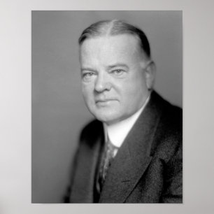 Póster Retrato del presidente Herbert Hoover