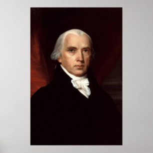 Póster Retrato del presidente James Madison de John Vande