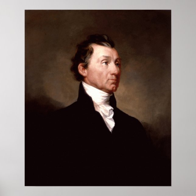 Póster Retrato del presidente James Monroe (Frente)