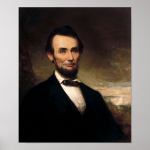 Póster Retrato del Presidente Lincoln - Historia de Georg