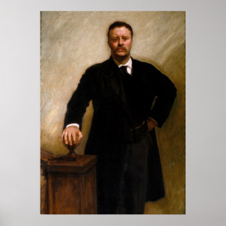 Póster Retrato del presidente Theodore Roosevelt J.S. Sar