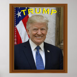 Póster Retrato del presidente Trump 🇺 🇸 sonriente 😁