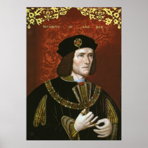 Póster Retrato del Rey Inglés Richard III