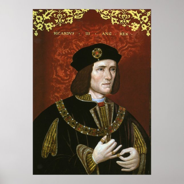Póster Retrato del Rey Inglés Richard III (Frente)