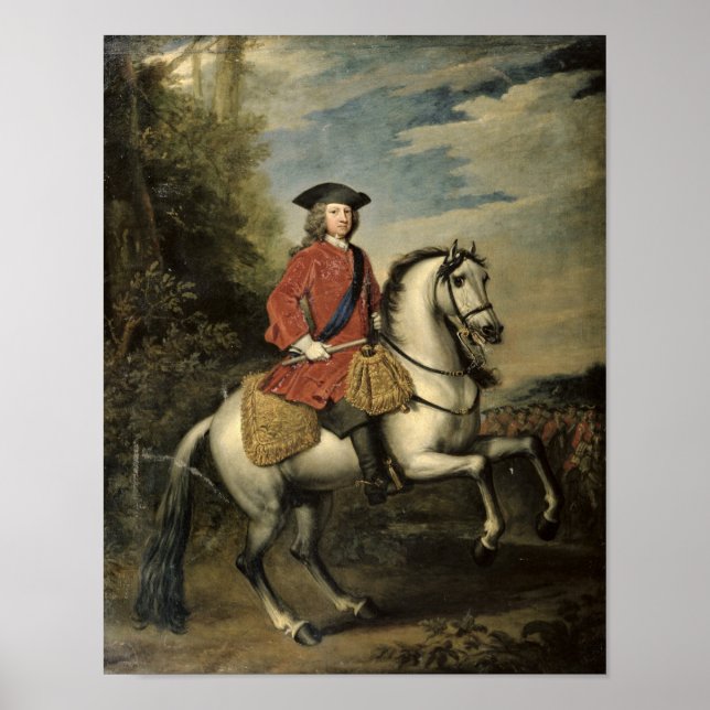 Póster Retrato del Rey Jorge I, 1717 (Frente)