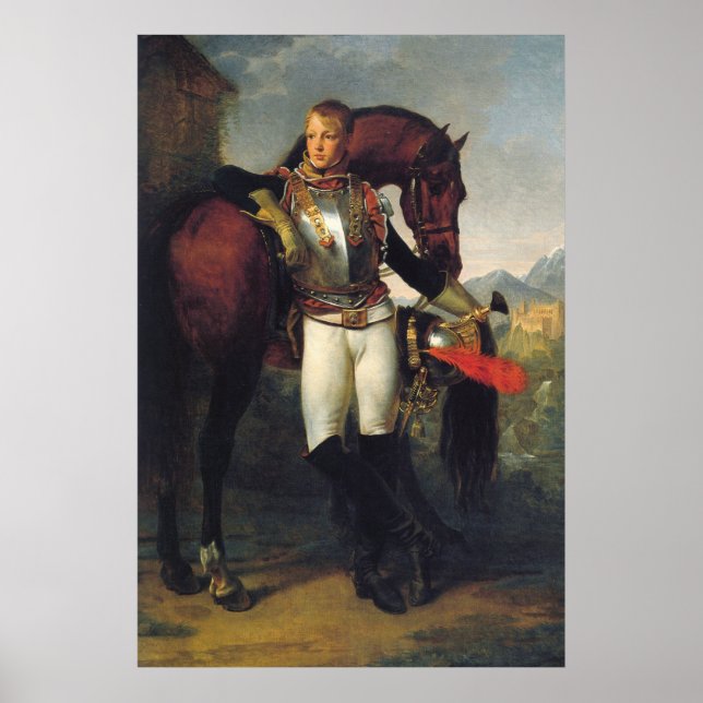 Póster Retrato del segundo teniente Charles Legrand (Frente)