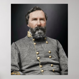 Póster Retrato del teniente general James Longstreet