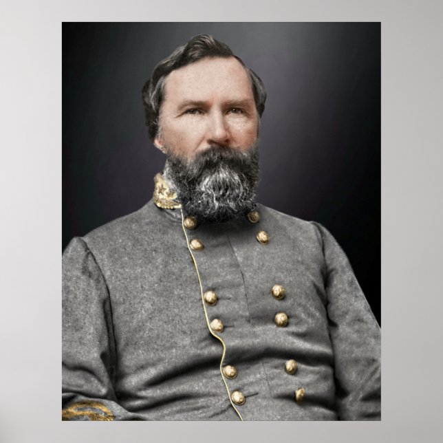 Póster Retrato del teniente general James Longstreet (Frente)