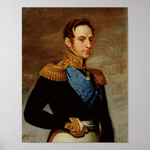 Póster Retrato del Tsar Nicolás I 1826